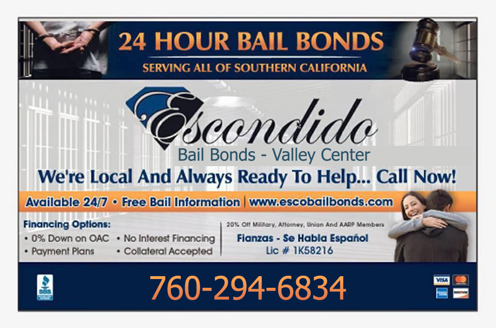 Bail Bonds in Valley Center - Escondido Bail Bonds